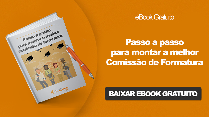 Confira, neste e-book, o passo a passo para montar uma comissão de formatura e arrasar no planejamento e organização da formatura!